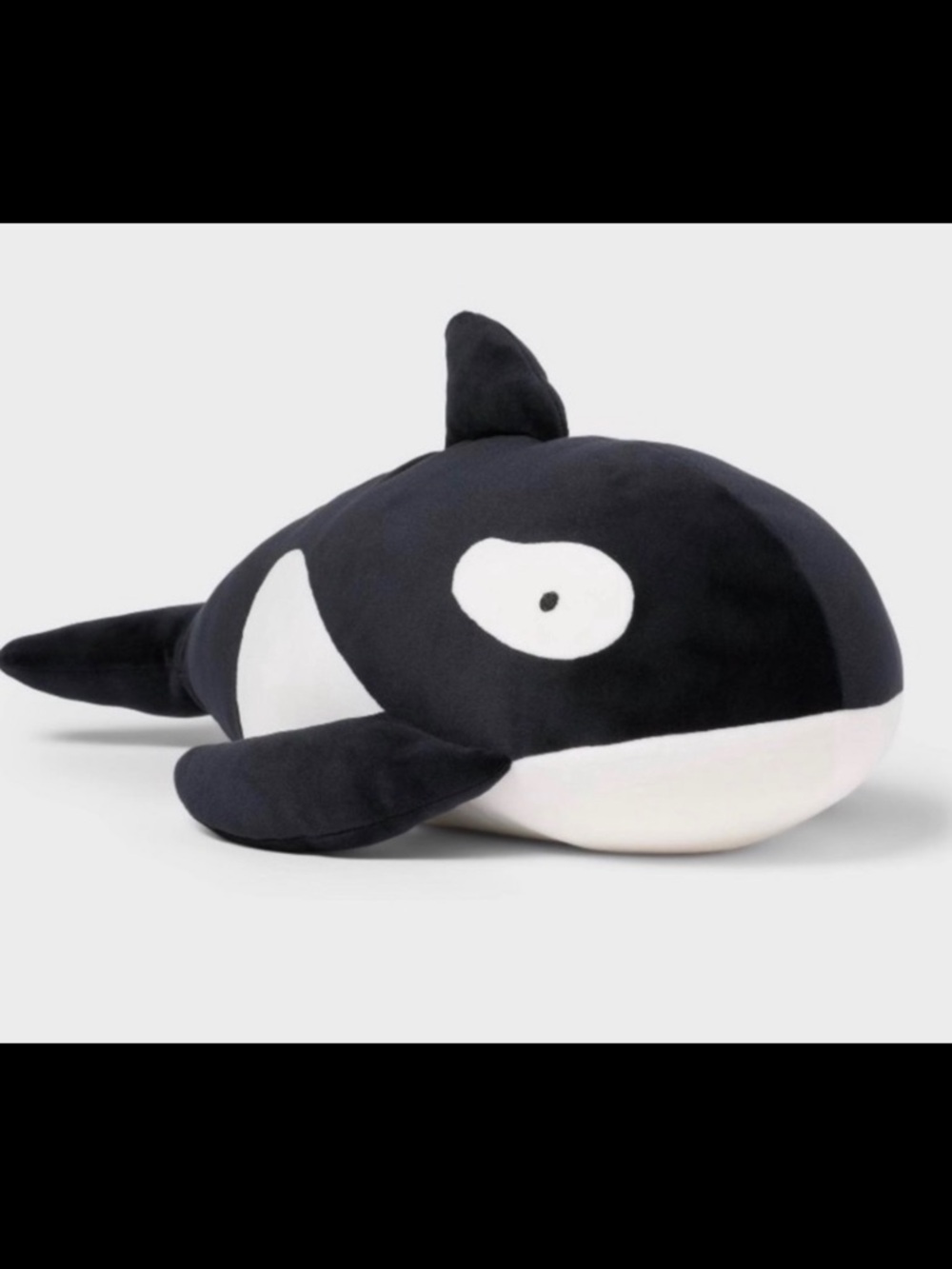 Pillowfort Black and White Orca Plush Stuffed Animal - Picture 1 of 3